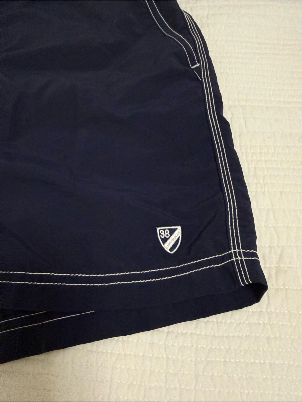 Cremieux Navy Swim Trunks XL Mesh Lined Preppy Coastal Beach Shorts - Picture 3 of 9
